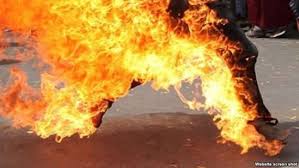 Ağdaşda yanğın: 89 yaşlı kişi evində diri-diri yandı