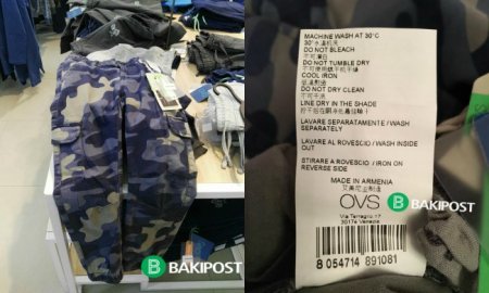 Ermənistanın paltarlarını satan OVS mağazasında TƏLAŞ - “Həmin malları dərhal yığışdırıblar”