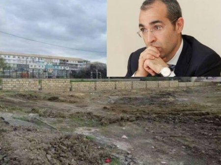 Məktəb meydançasında yaşayış binası tikilir, nazirlik isə susur