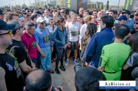 Arzu Əliyeva, Mədət Quliyev və Yaqub Eyyubov "Bakı Marafonu"nda qaçdılar - FOTOLAR 