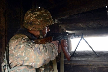 Atəşkəsi pozan erməni əsgər cavab atəşi ilə məhv edilib