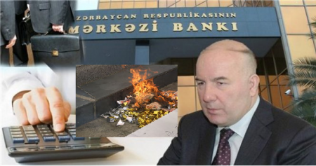 Elmar Rüstəmov əhalinin geri qaytardığı pulları yandırdı