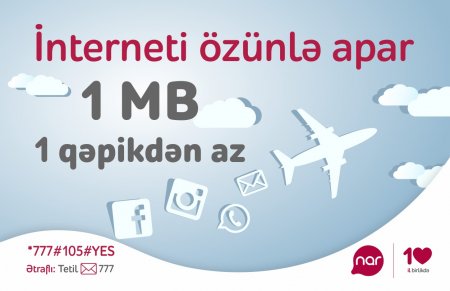 “Nar” rominqdə olanlar üçün əlverişli “Tətil” paketlərini təqdim etdi