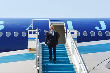 Prezident İlham Əliyev Türkiyəyə səfər edib 