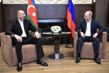 Soçidə Azərbaycan və Rusiya prezidentlərinin görüşü keçirilib - Foto