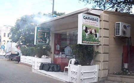 Bakıda şəhid bulağı sökülüb - Yerində ət dükanı açıldı