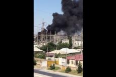 Bakıda elektrik yarımstansiyası yanır — VİDEO Bakıda elektrik yarımstansiyası yanır — VİDEO