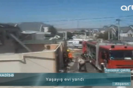 Körpə yanğından son anda xilas edildi, Nazirlik əməkdaşının halı pisləşdi ..