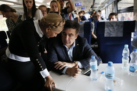 Saakaşvili Ukrayna ərazisinə daxil oldu - Yenilənib