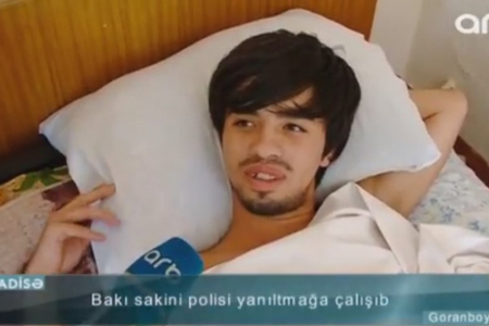 Bıçaqlanan oğlan polisi aldatmaq istədi: 