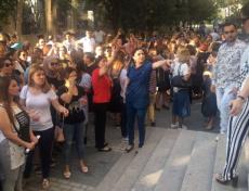 200 saylı məktəbdə etiraz aksiyası - BAKIDA