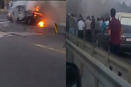 Bakı-Ələt yolundakı dəhşətli qəzanın görüntüləri yayıldı...