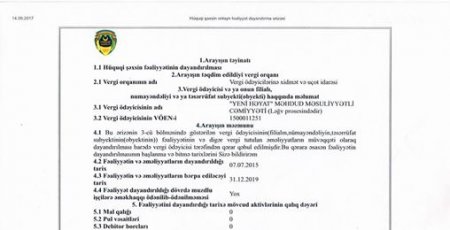 "Yeni Hayat Şirkətlər Qrupu” MMC tərəfindən RƏSMİ AÇIQLAMA