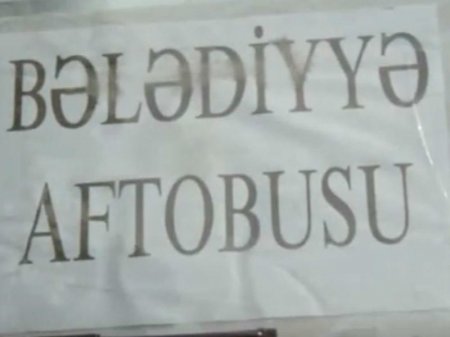 Bakıda yeni fırıldaq - Bələdiyyyə avtobusu