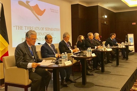 Prezidentin köməkçisi Əli Həsənov Brüsseldə Aİ-ni separatçlığa qarşı sərt mövqe tutmağa çağırdı