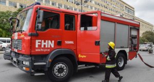 FHN Lənkəranda yanacaqdoldurma məntəqəsində baş vermiş yanğın barədə