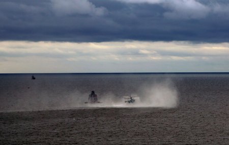 Müdafiə naziri dəniz poliqonunda — FOTOLAR
