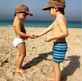 Leyla Əliyeva və Emin Ağalarov əkizlərinin doğum gününü BELƏ TƏBRİK ETDİ - FOTO