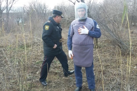 Tərtərdə qumbara tapılıb Tərtərdə qumbara tapılıb