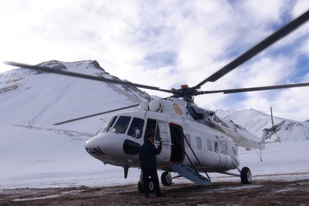 Jurnalistlər alpinistlər itkin düşən əraziyə aparıldı - VIDEO