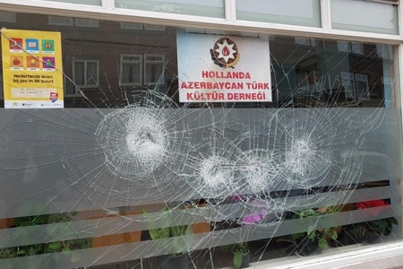 Niderlandda Azərbaycan diaspor təşkilatının ofisinə basqın olub - FOTOLAR