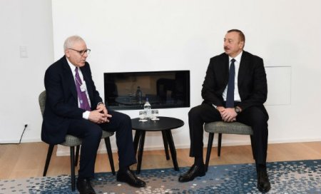 İlham Əliyev Davosda Rubinşteyn ilə görüşüb — YENİLƏNİB