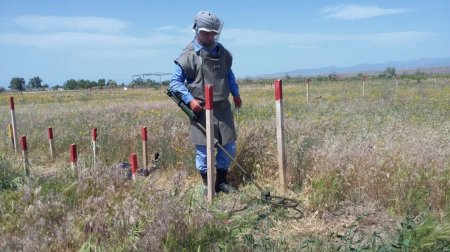 Xızıda 110 ədəd mərmi qalığı tapıldı