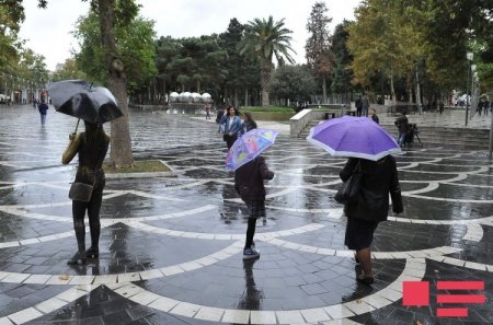 На территории Азербайджана ожидается изморось и дожди, в горных районах - снег