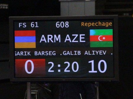 Güləşçilərimiz erməniləri döşəyə çıxmağa peşman etdi - Video