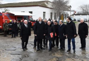 İlham Əliyev yanğın baş verən Narkoloji Dispanserdə - YENİLƏNİB