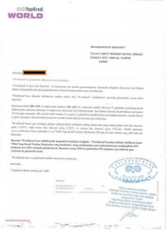 “Yapı Kredi Bank Azərbaycan” müştərilərini belə aldadır — FOTOFAKT