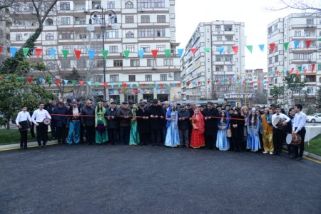 Nəsimi rayonunda Novruz bayramı ərəfəsində növbəti “Abad həyət” sakinlərin istifadəsinə verildi