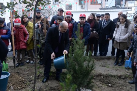 Nəsimi rayonunda Novruz bayramı ərəfəsində növbəti “Abad həyət” sakinlərin istifadəsinə verildi