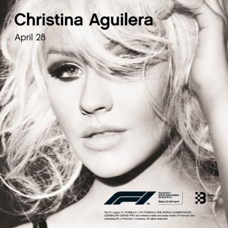 Кристина Агилера выступит с концертом на азербайджанском Гран-при «Формулы-1»  Увеличить