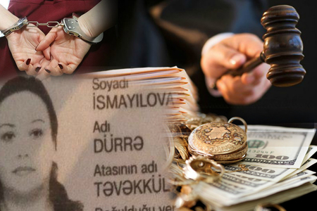 Lombard sahibi Dürrə İsmayılova məhkəmə zalında həbs edildi - qalmaqallı cinayət işi