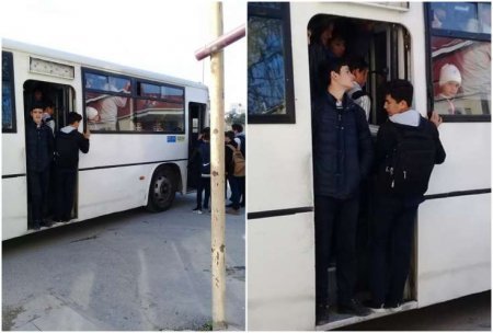 Bakıda məktəblilərin TƏHLÜKƏLİ anları – “Onları heç kim məcbur mindirməyib” Bakıda məktəblilərin TƏHLÜKƏLİ anları – “Onları heç kim məcbur mindirməyib”