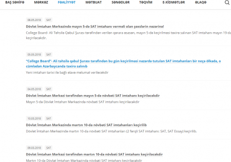 Azərbaycanda biabırçı hadisə: düzgün cavablar satılırmış! – SAT imtahanları təxirə salındı