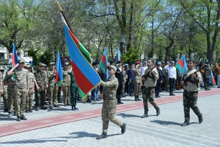 Nəsimi rayonunda faşizm üzərində tarixi Qələbənin 73-cü ildönümü qeyd olunmuşdur - FOTOLAR