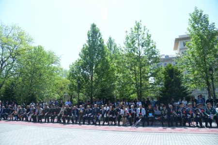 Nəsimi rayonunda faşizm üzərində tarixi Qələbənin 73-cü ildönümü qeyd olunmuşdur - FOTOLAR
