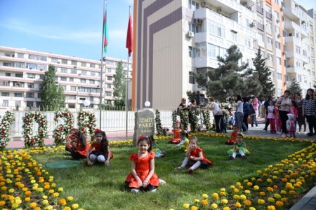 Nəsimi rayonunda Ümummilli lider Heydər Əliyevin anadan olmasının  95-ci ildönümü münasibətilə yeni park istifadəyə verildi - FOTOLAR 