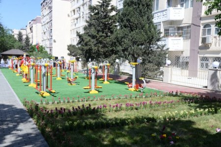 Nəsimi rayonunda Ümummilli lider Heydər Əliyevin anadan olmasının  95-ci ildönümü münasibətilə yeni park istifadəyə verildi - FOTOLAR 