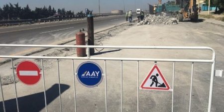 Bakının girişində nəqliyyatın hərəkət istiqaməti dəyişdirilir