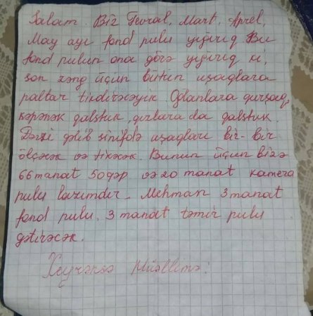 Qubadlı rayon təhsili rüşvətdə boğulur