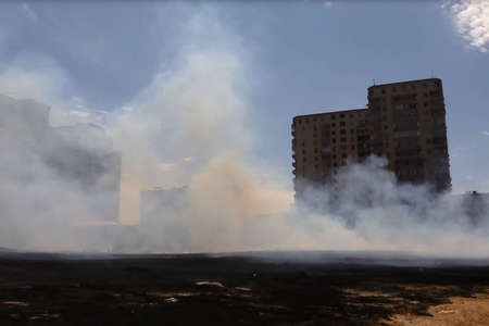 Bakıda daha bir yanğın - hadisənin fotoları Bakıda daha bir yanğın - hadisənin fotoları