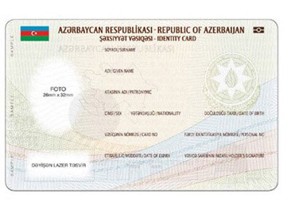 Azərbaycanda yeni şəxsiyyət vərəqəsi veriləcək — FOTO Azərbaycanda yeni şəxsiyyət vərəqəsi veriləcək — FOTO