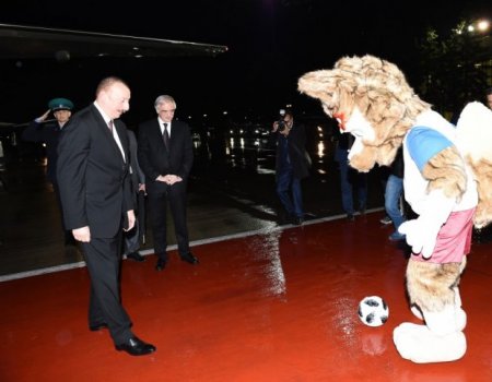 İlham Əliyev Rusiyaya gedib - FOTO