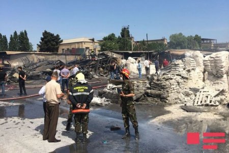 Пожар на рынке по продаже строительных материалов потушен - ОБНОВЛЕНО