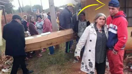 Gənc öz cənazə mərasimi zamanı ortaya çıxdı - Onu görənlər qaçmağa başladı / VİDEO