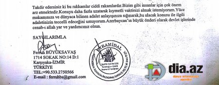 Türkiyəli iş adamı Azərbaycan prezidentindən kömək istədi... - FOTO