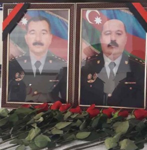 Gəncədə şəhid polislərlə vida mərasimi keçirilir Gəncədə şəhid polislərlə vida mərasimi keçirilir